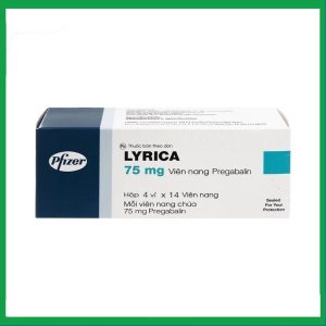 Viên nang cứng Lyrica 75mg điều trị đau thần kinh, động kinh cục bộ (4 vỉ x 14 viên)