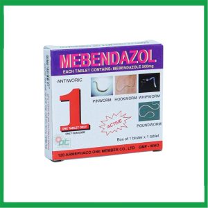 Tẩy giun Mebendazol Armephaco (Hộp 1 viên )