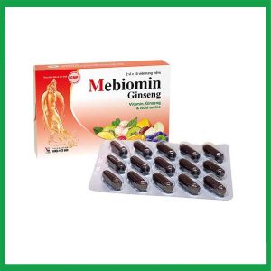 Mebiomin Ginseng - Viên uống tăng cường sức khỏe Hộp 2 vỉ x 15 viên