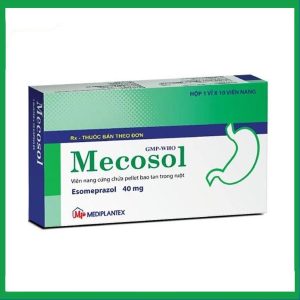 Viên nang cứng Mecosol 40mg điều trị bệnh trào ngược - dạ dày, thực quản (1 vỉ x 10 viên)