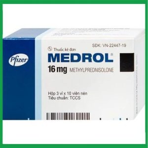 Thuốc Medrol 16mg Pfizer điều trị rối loạn nội tiết, viêm tuyến giáp