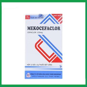 Thuốc bột uống Mekocefaclor 125mg điều trị viêm họng, viêm phế quản (12 gói)