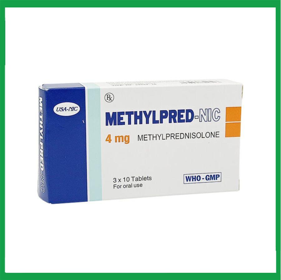 Methylpred-NIC-4mg.jpg Nhà Thuốc Đa Phúc - Methylpred NIC 4mg