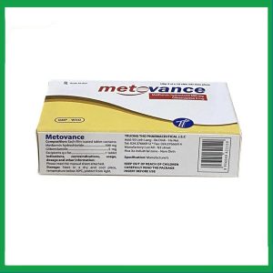 Nhà Thuốc Đa Phúc - Thuốc Metovance Trường Thọ Pharma điều trị bệnh đái tháo đường (3 vỉ x 10 viên) 1 Nhà Thuốc Đa Phúc - Metovance 2