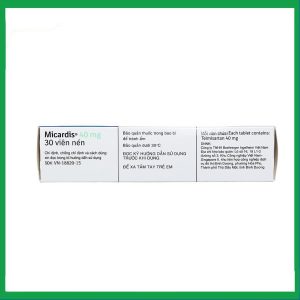 Nhà Thuốc Đa Phúc - Viên nén Micardis 40mg điều trị tăng huyết áp vô căn (3 vỉ x 10 viên) 1 Nhà Thuốc Đa Phúc - Micardis plus 40mg 2