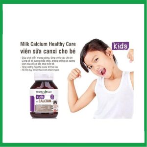 Nhà Thuốc Đa Phúc - Viên uống Healthy Care Kid’s Milk Calcium bổ sung canxi, Vitamin D3 (Chai 60 viên) 1 Nhà Thuốc Đa Phúc - Milk Calcium 2