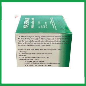 Nhà Thuốc Đa Phúc - Thuốc bổ sung vitamin Naphar With Amino Acids hộp 10 vỉ x 15 viên 1 Nhà Thuốc Đa Phúc - Naphar with Amino Acids 3
