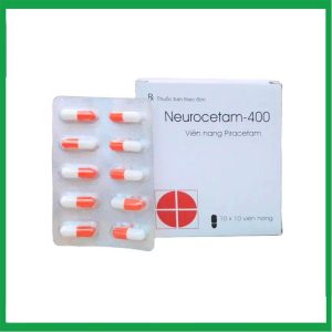 Neurocetam 400mg Micro (10 vỉ x 10 viên) điều trị say rượu, rối loạn thiểu năng vỏ não, cơn động kinh múa giật