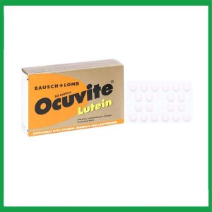 Viên nén Ocuvite Lutein Bausch & Lomb hỗ trợ tăng cường thị lực (3 vỉ x 20 viên)