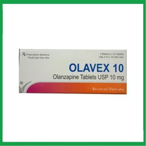 Thuốc Olavex 10 điều trị bệnh tâm thần phân liệt (3 vỉ x 10 viên)