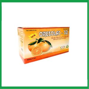 Bột pha uống Oresolac 3B vị cam - bù nước và điện giải, bổ sung các vitamin (40 gói x 4,1g)