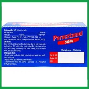 Nhà Thuốc Đa Phúc - Thuốc Paracetamol 500mg Quapharco giảm đau nửa đầu, cảm lạnh, cảm cúm 3 Nhà Thuốc Đa Phúc - Paracetamol QB2
