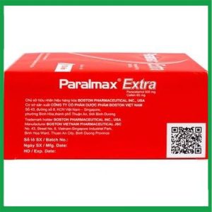 Nhà Thuốc Đa Phúc - Viên nén Paralmax Extra 500mg/65mg Boston giảm, hạ sốt 3 Nhà Thuốc Đa Phúc - Paralmax Extra2