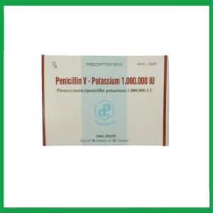 Thuốc Penicilin V Kali 1.000.000 IU TW1 điều trị nhiễm trùng, nhiễm khuẩn