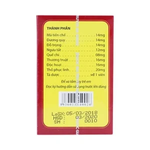 Nhà Thuốc Đa Phúc - Thuốc Phong Tê Thấp Bà Giằng điều trị viêm, đau xương khớp (250 viên) 3 Nhà Thuốc Đa Phúc - Phong Te Thap Ba Giang 2