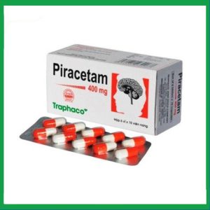 Viên nang cứng Piracetam 400mg điều trị triệu chứng chóng mặt, suy giảm trí nhớ (6 vỉ x 10 viên)