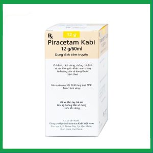 Dịch truyền Piracetam Kabi 12g/60ml điều trị triệu chứng chóng mặt (60ml)
