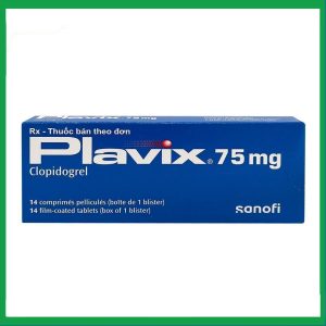 Viên nén Plavix 75mg phòng ngừa thành lập cục máu đông, huyết khối (1 vỉ x 14 viên)