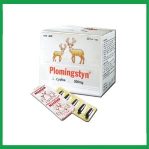 Thuốc da liễu Plomingstyn hộp 60 viên ngừa sạm da, ngăn ngừa rụng tóc,  nổi mề đay, mụn nhọt