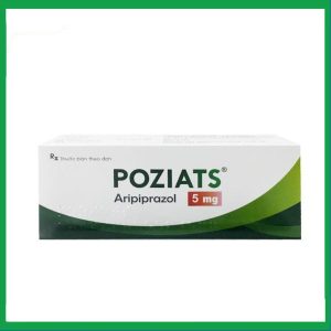 Thuốc Poziats 5mg điều trị tâm thần phân liệt, điều trị rối loạn lưỡng cực cấp tính (3 vỉ x 10 viên)