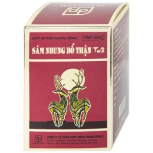 Thuốc Sâm Nhung Bổ Thận TW3 dưỡng huyết tư âm, bổ thận, cố tinh (30 viên)