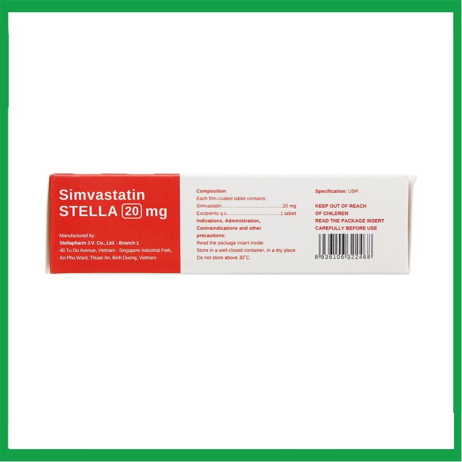 Simvastatin-20-mg-Stella-3.jpg Nhà Thuốc Đa Phúc - Simvastatin 20 mg Stella 3