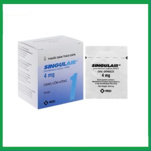 Cốm Singulair 4mg MSD điều trị hen phế quản mạn tính (28 gói)
