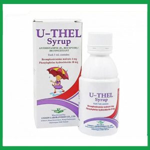 Siro U-Thel giảm triệu chứng bệnh lý hô hấp chai 60ml