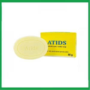 Xà phòng tắm Atids Salicylic Acid 2% + Sulfur làm sạch da, thích hợp cho da dầu, da mụn (80g)