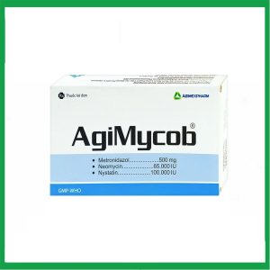 Viên đặt phụ khoa Agimycob Agimexpharm điều trị viêm âm đạo ( Hộp 1 vỉ x 10 viên)