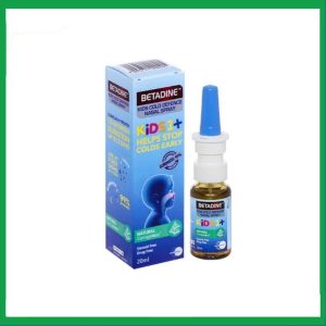 Xịt mũi Betadine Cold Defense Nasal Spray Kids 1+ 20ml dùng cho cảm cúm trẻ em
