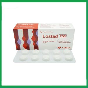 Thuốc Lostad T50 50mg Stella điều trị tăng huyết áp (3 vỉ x 10 viên)