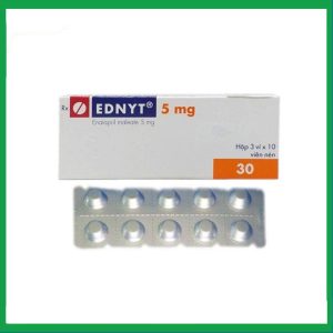 Thuốc Ednyt 5mg Gedeon điều trị tăng huyết áp, suy tim (3 vỉ x 10 viên)
