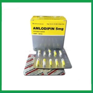 Thuốc Amlodipin 5mg Vidipha điều trị tăng huyết áp, đau thắt ngực (10 vỉ x 10 viên)