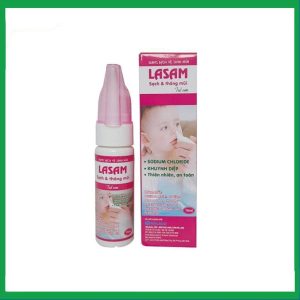 Xịt Lasam Halaco trẻ em hỗ trợ làm sạch mũi, họng (Chai 70ml)
