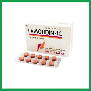 Thuốc Famotidin 40 Dược 3-2 điều trị loét dạ dày tá tràng (10 vỉ x 10 viên)