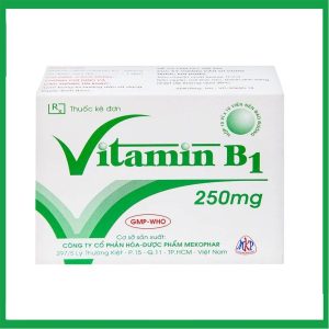 Thuốc Vitamin B1 250mg Mekophar điều trị tình trạng thiếu Vitamin B ( Hộp 10 vỉ x 10 viên)