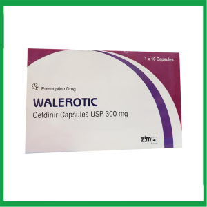 Thuốc Walerotic 300mg điều trị viêm phổi cộng đồng, viêm phế quản mạn (1 vỉ x 10 viên)