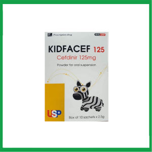 Bột pha hỗn dịch uống Kidfacef USP điều trị nhiễm khuẩn (10 gói)