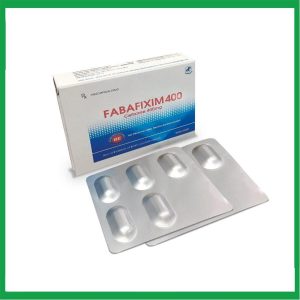 Thuốc Fabafixim 400 Pharbaco điều trị nhiễm khuẩn đường hô hấp (2 vỉ x 5 viên)