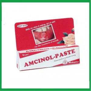 Gel Amcinol - Paste trị viêm miệng, lợi và môi ( Hộp 1 tuýp 5g)