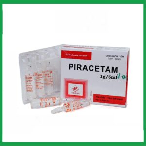 Thuốc Piracetam 1g/5ml Vidipha điều trị các trường hợp sa sút trí tuệ ở người lớn tuổi, kém tập trung ở trẻ nhỏ ( Hộp 10 ống x 5ml)