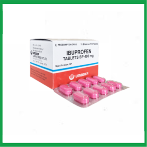 Thuốc Ibuprofen 400mg điều trị hạ sốt, giảm đau (10 vỉ x 10 viên)