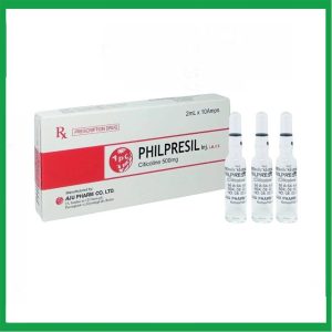 Thuốc Citicolin 500mg/2ml Philpresil điều trị cho bệnh nhân bị chấn thương sọ não nặng Hộp 10 ống