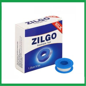 Băng keo lụa có độ dính cao  Zilgo (1.25cm x 5m) cố định băng gạc (1 cuộn)
