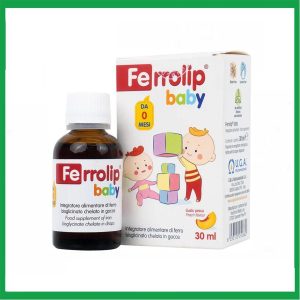 Dung dịch Ferrolip Baby InPharma SpA bổ sung sắt, giảm nguy cơ thiếu máu (30ml)