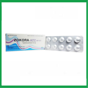 Thuốc Zokora-Hctz 20/12.5 Davipharm điều trị tăng huyết áp (3 vỉ x 10 viên)