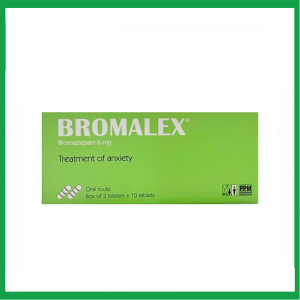 Thuốc Bromalex 6mg điều trị trầm cảm, căng thẳng, lo âu ( Hộp 3 vỉ x 10 viên)