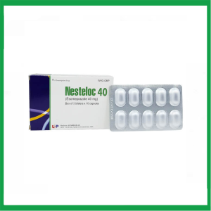 Thuốc Nesteloc 40 USP dùng ức chế bài tiết dịch vị acid dạ dày ( Hộp 3 vỉ x 10 viên)