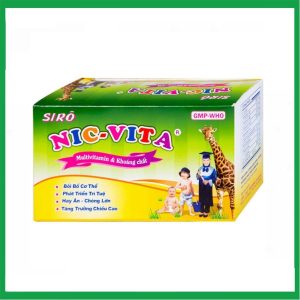 Siro Nic-Vita bổ sung dinh dưỡng, phát triển chiều cao ở trẻ em (20 ống x 10ml)